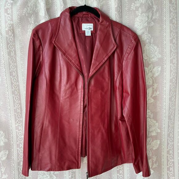 East 5th Women's Dark Red Jacket - Picture 8 of 8